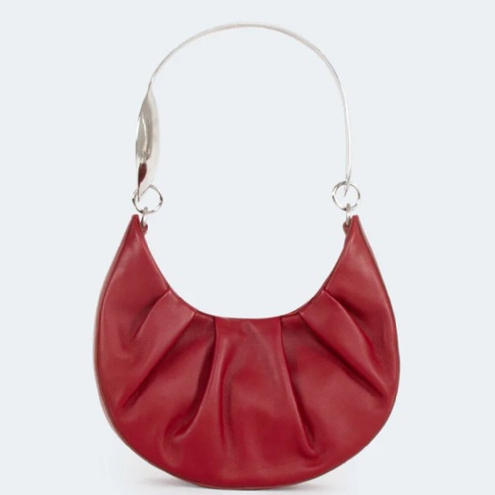 Puppets and Puppets Red Calf Spoon Bag NWT $495